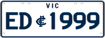 Carlton Blues example AFL upgrade plate