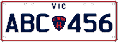 Melbourne Demons sample AFL upgrade plate