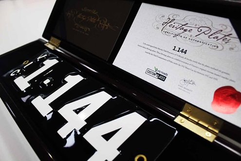 Heritage number plate 1.144